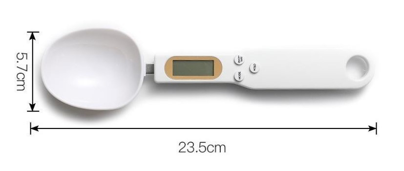 PrecisionSpoons suurus: 23,5 cm pikk, 5,7 cm lai lusikaosa